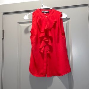 Red Karl Lagerfield top